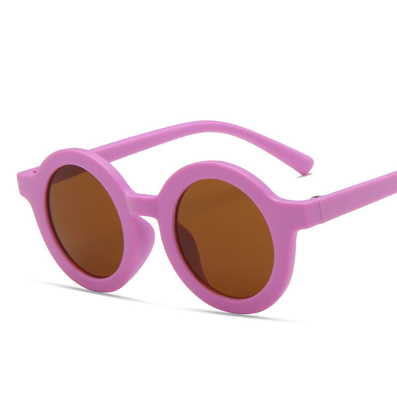 Wholesale children's round frame cartoon sunglasses